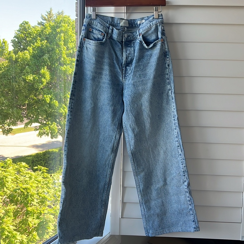 Rails Getty Wide Leg Denim in Snowbird